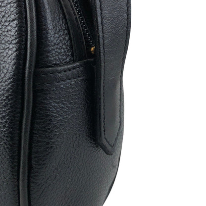 Yves Saint Laurent YSL Logo Shoulder bag Black Vintage fbers6