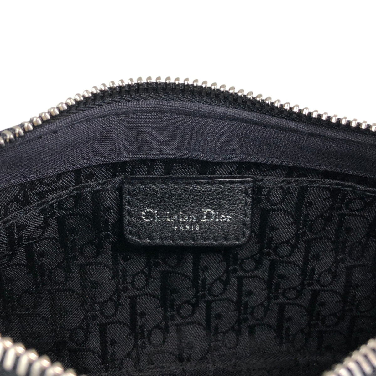 Christian Dior Logo Stone Shoulder bag Black Vintage 3ta7w7