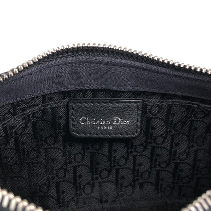 Christian Dior Logo Stone Shoulder bag Black Vintage 3ta7w7