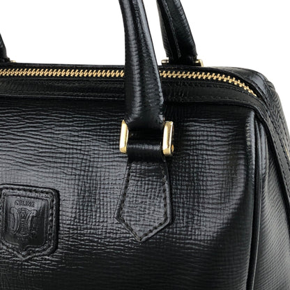 CELINE Blason Two-way Boston bag Shoulder bag Black Vintage cju3i5
