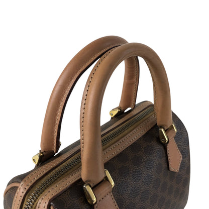 CELINE Macadam Two-way Small Boston bag Shoulder bag Brown Vintage asbejd
