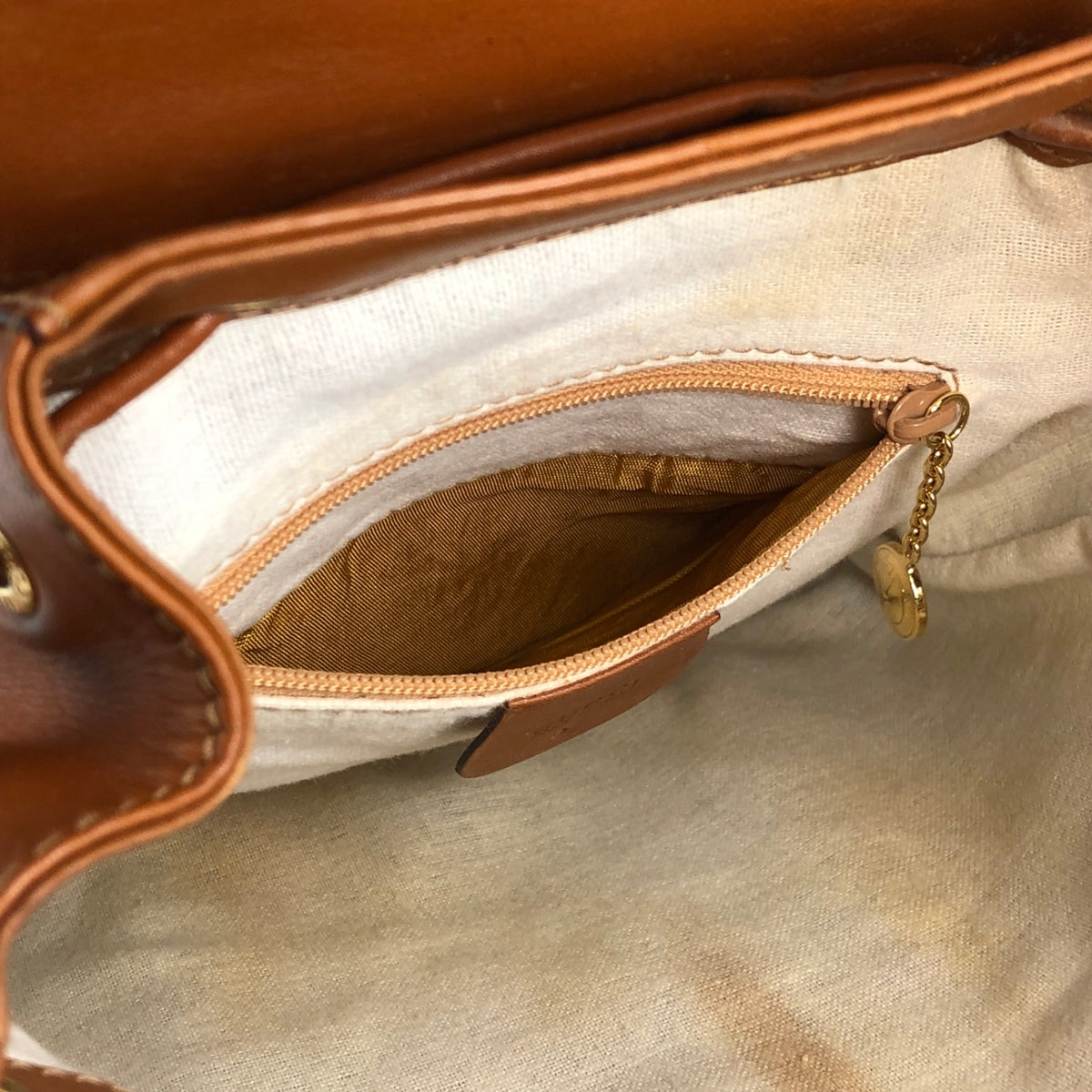 GUCCI Sherry Line Backpack Brown Vintage bedbja