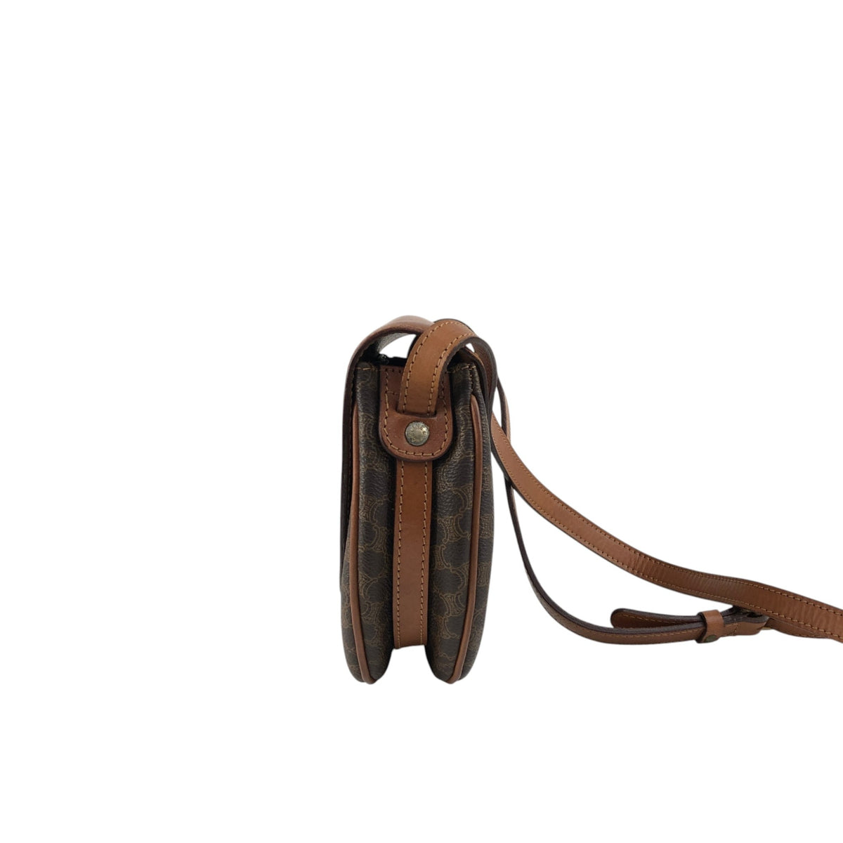 CELINE Macadam Blason Shoulder bag Brown Vintage u8j887
