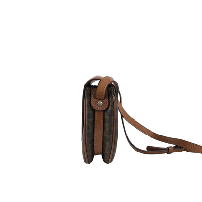 CELINE Macadam Blason Shoulder bag Brown Vintage u8j887