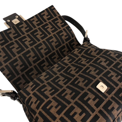 FENDI Zucca Mamma Baguette Shoulder bag Brown Vintage rj4ghi