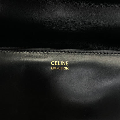 CELINE Horse Carriage Shoulder bag Black Vintage rfmfw6