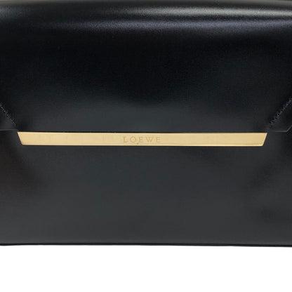 LOEWE Logo Shoulder bag Black Vintage unjut8