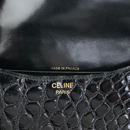 CELINE Triomphe Shoulder bag Black Vintage vtsptj