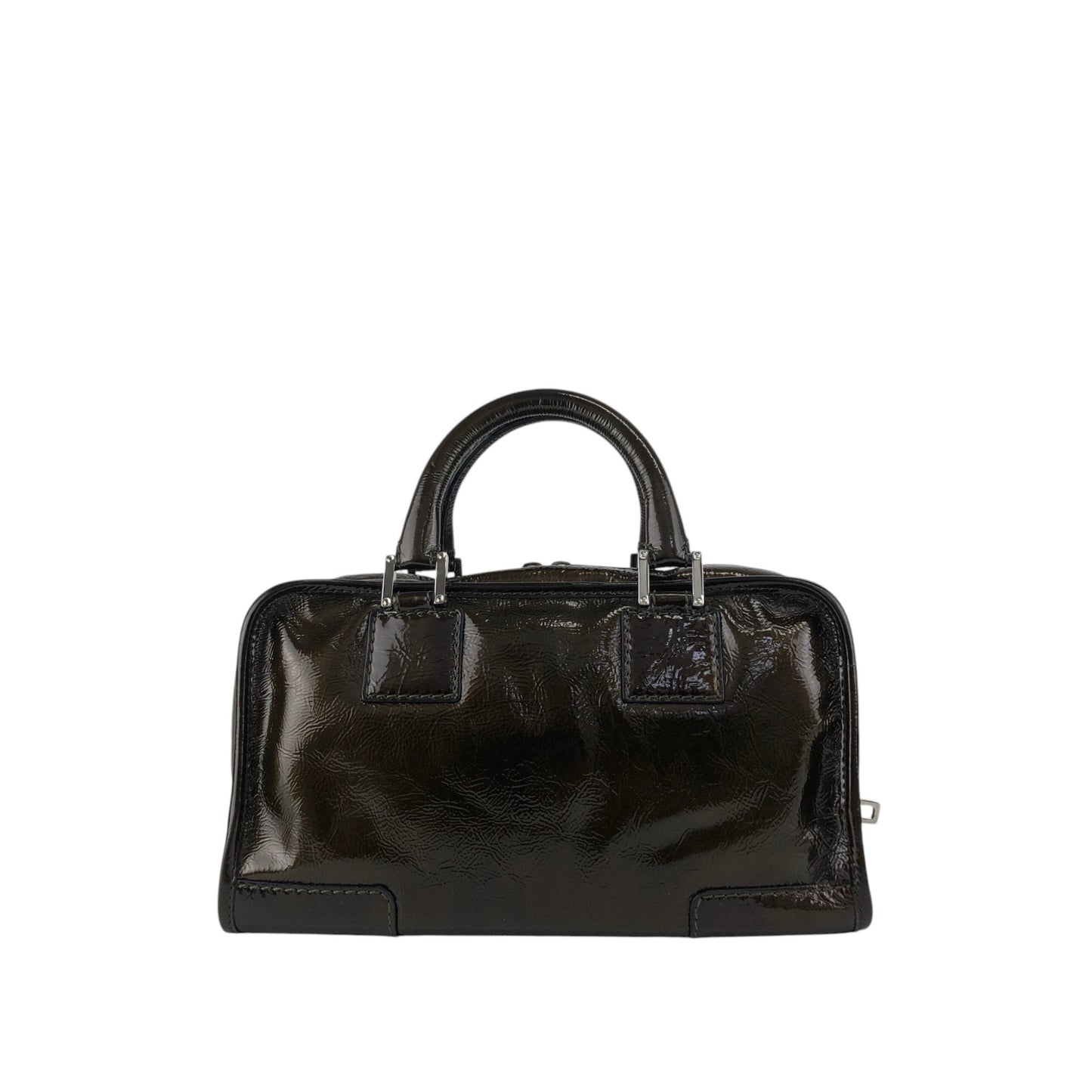 LOEWE Amazona28 Anagram Handbag Brown Vintage j8tjia