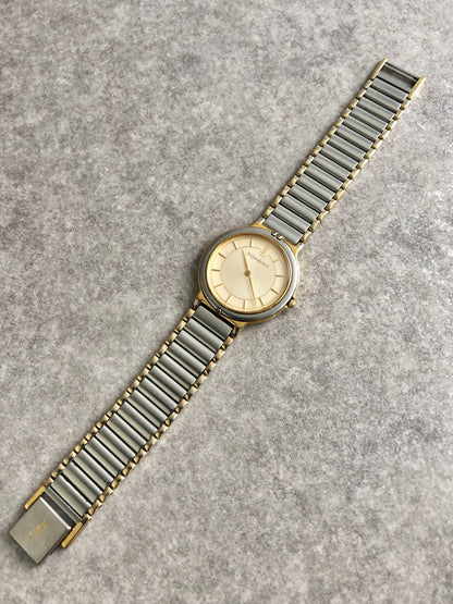 Yves Saint Laurent Quartz Watch Silver×Gold Vintage msfizj
