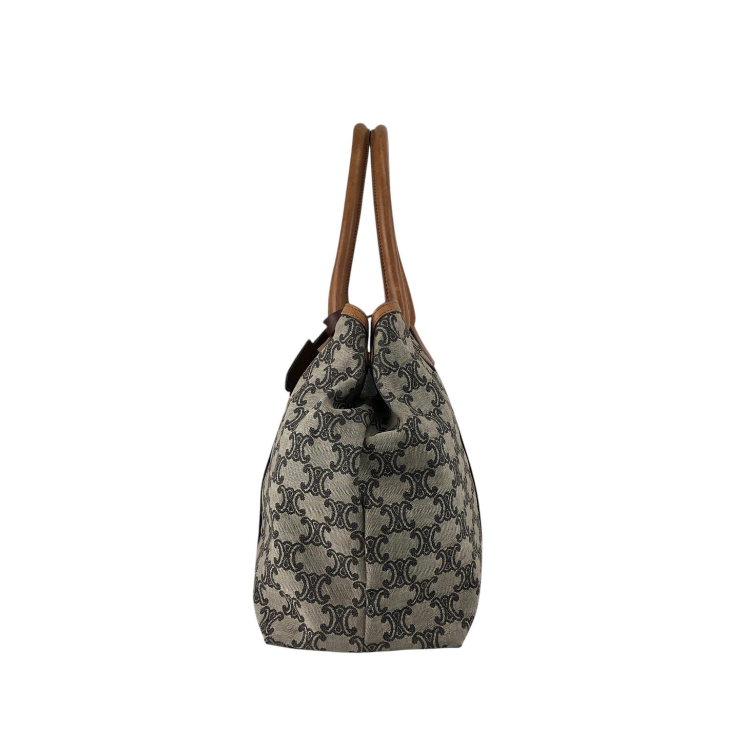 CELINE Macadam Handbag Totebag Beige Vintage c247bz
