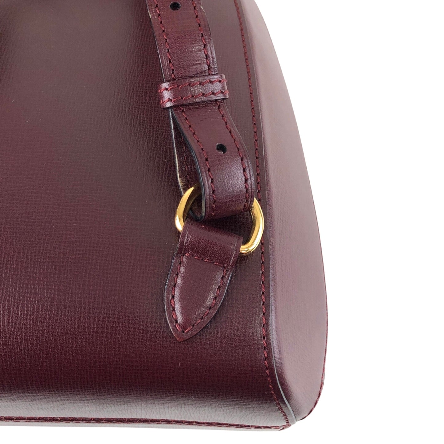 Cartier Turn Lock Backpack Bordeaux Vintage 4bx5iv