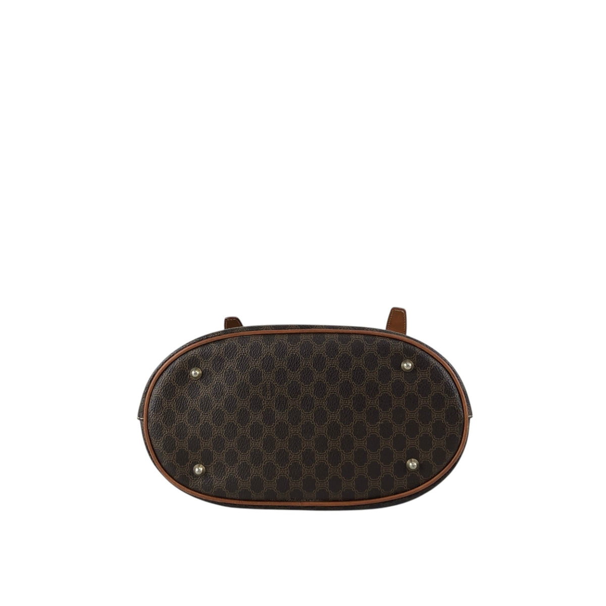 CELINE Macadam Blason Handbag Totebag Brown Vintage yemzhg