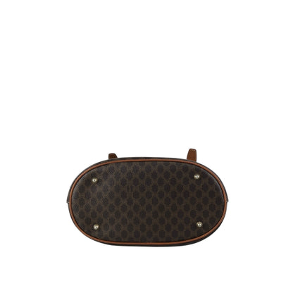 CELINE Macadam Blason Handbag Totebag Brown Vintage yemzhg