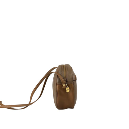 Christian Dior CD Logo Shoulder bag Brown Vintage 53vw5f