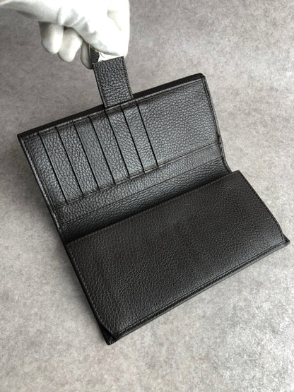 GUCCI Logo Long Wallet Brown Vintage aw4six