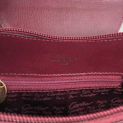 Cartier Turn Lock Backpack Bordeaux Vintage 4bx5iv