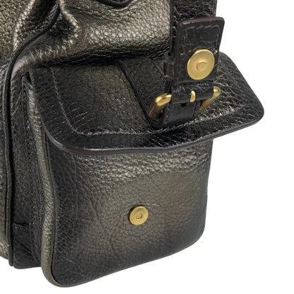 PRADA Logo Side Pocket Two-way Handbag Shoulder bag Bronze Vintage fiftw3