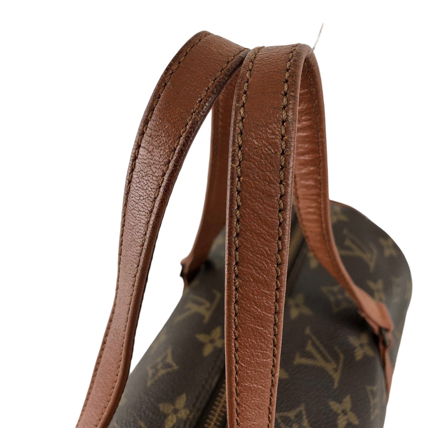 LOUIS VUITTON Monogram Handbag Brown Vintage efphw4