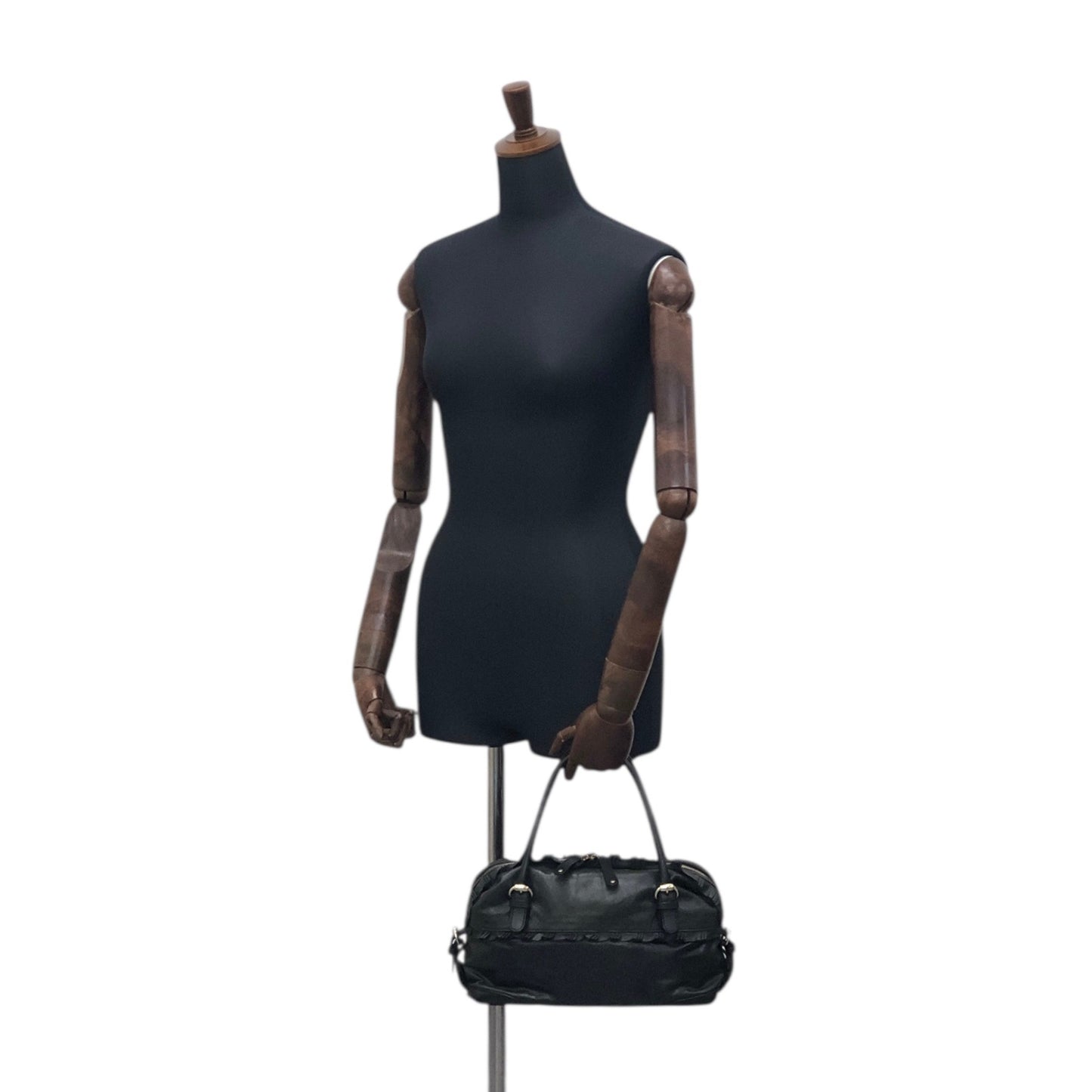 GUCCI Handbag Black Vintage ns25kt