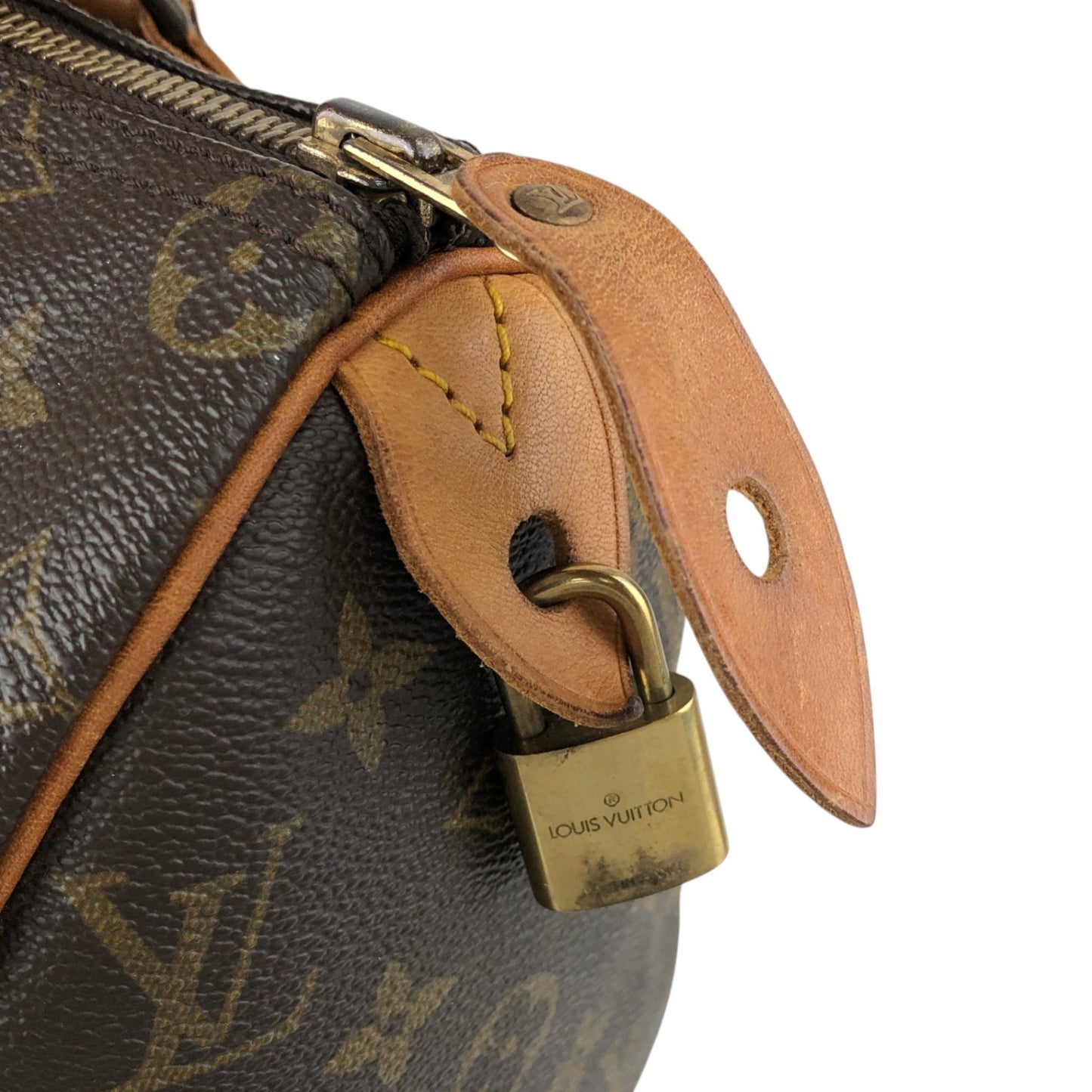 LOUIS VUITTON Monogram Small Boston bag Handbag Brown M41528 Vintage ddzcpj