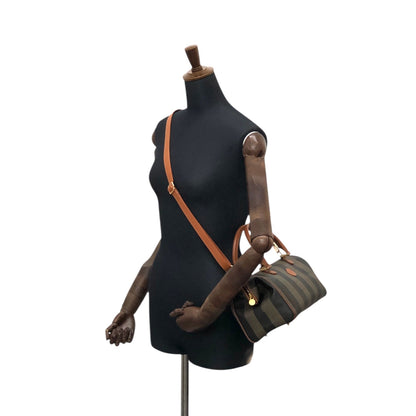 FENDI Pecan Two-way Small Boston bag Shoulder bag Brown Vintage bcg8zs