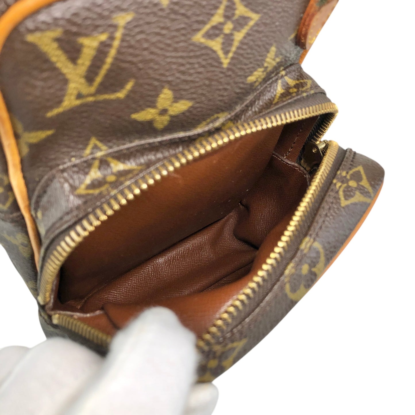 LOUIS VUITTON Monogram Shoulder bag Brown Vintage zvucr2