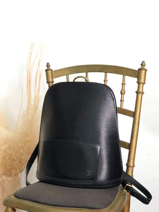 LOUIS VUITTON Epi Backpack Black M52292 Vintage e4pycu