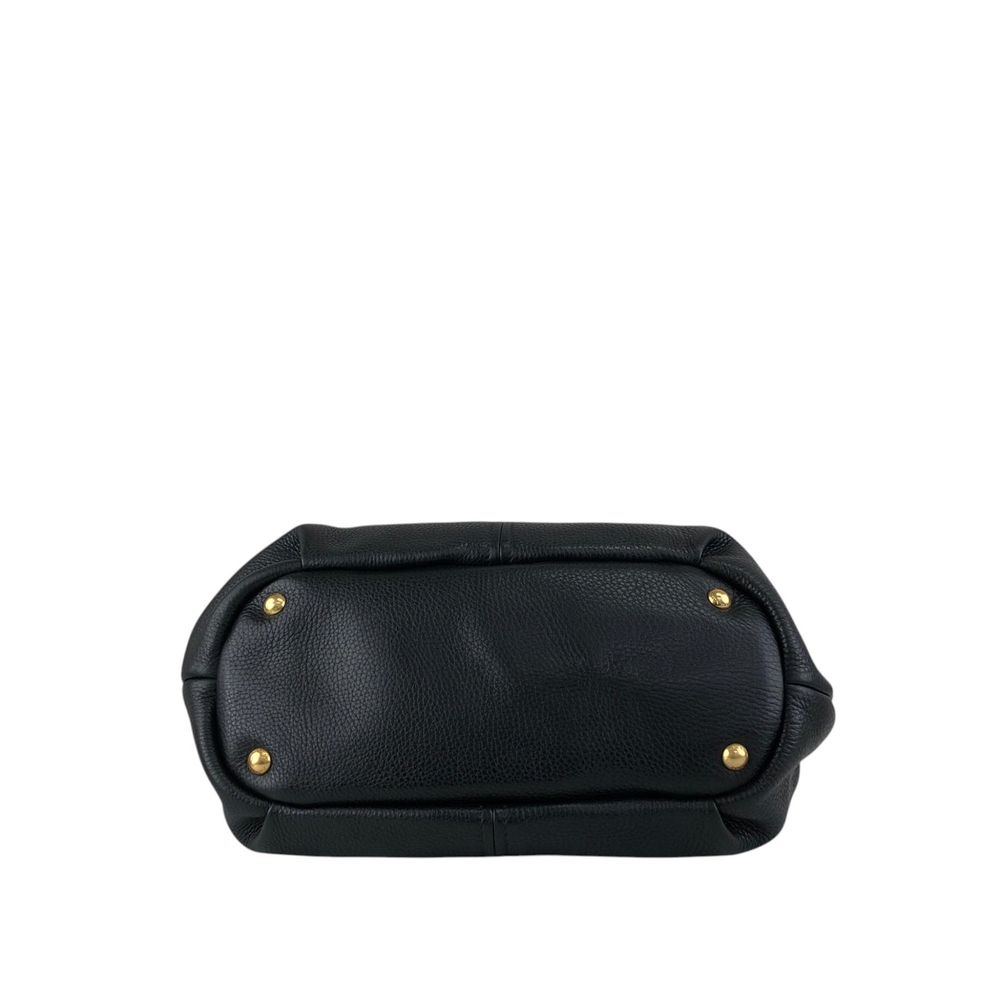 PRADA Logo Two-way Handbag Shoulder bag Black Vintage g864hh