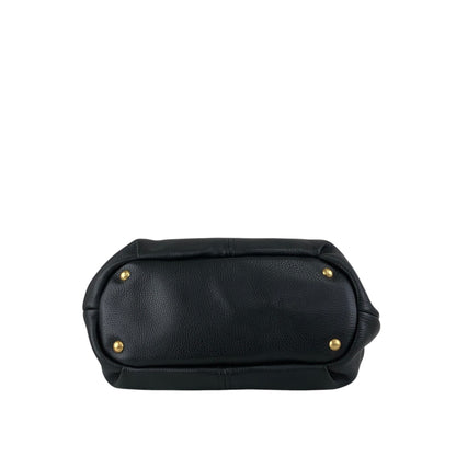 PRADA Logo Two-way Handbag Shoulder bag Black Vintage g864hh