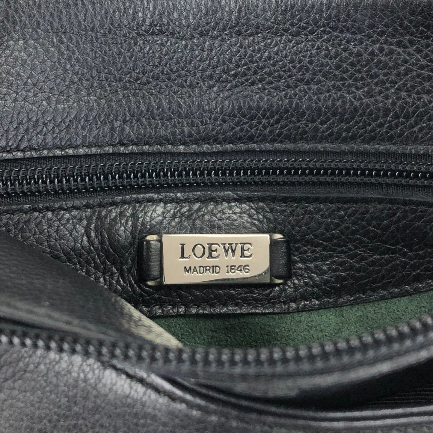 LOEWE Anagram Shoulder bag Black Vintage sxpusg