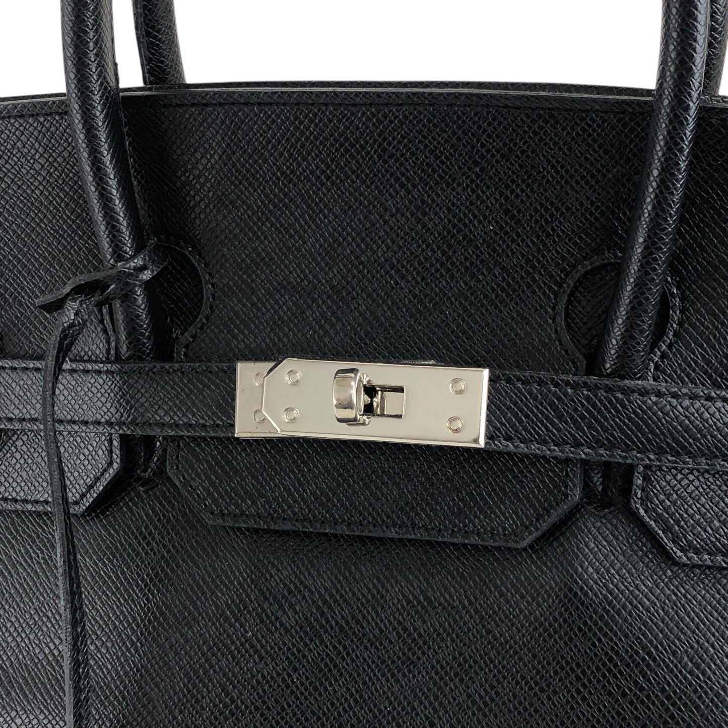 Yves Saint Laurent Turn Lock Handbag Black Vintage 74yryb