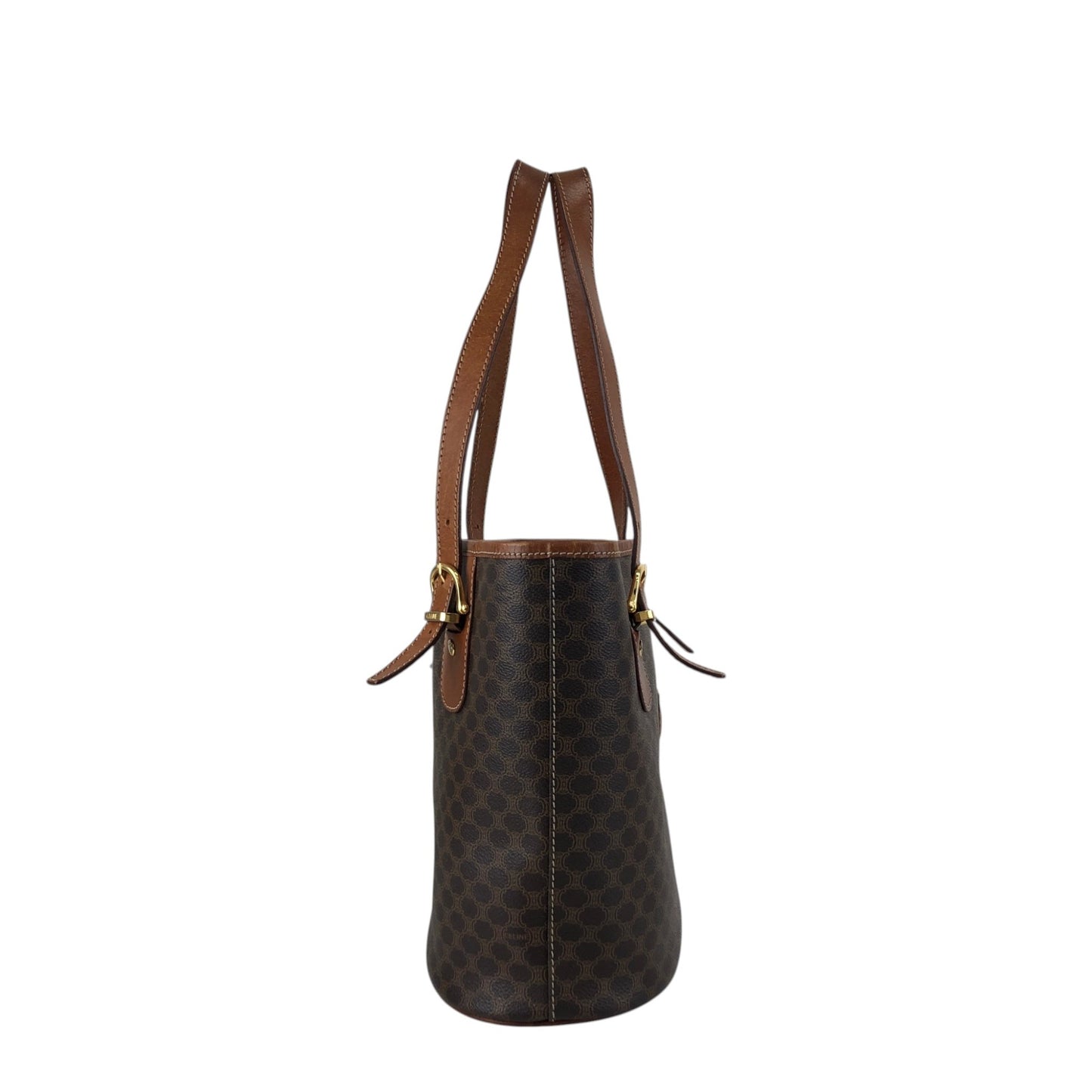 CELINE Macadam Blason Totebag Brown Vintage tdcdrg
