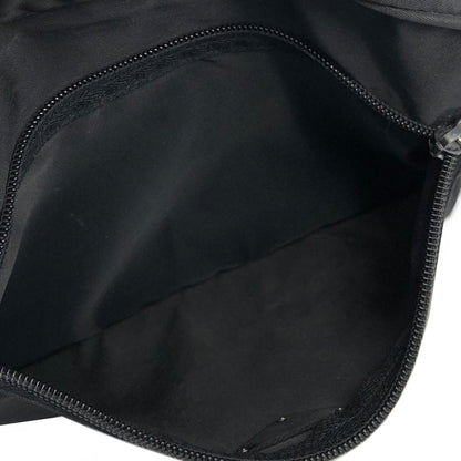 PRADA Triangle Logo Nylon Crossbody Shoulder bag Black Vintage is5rrn