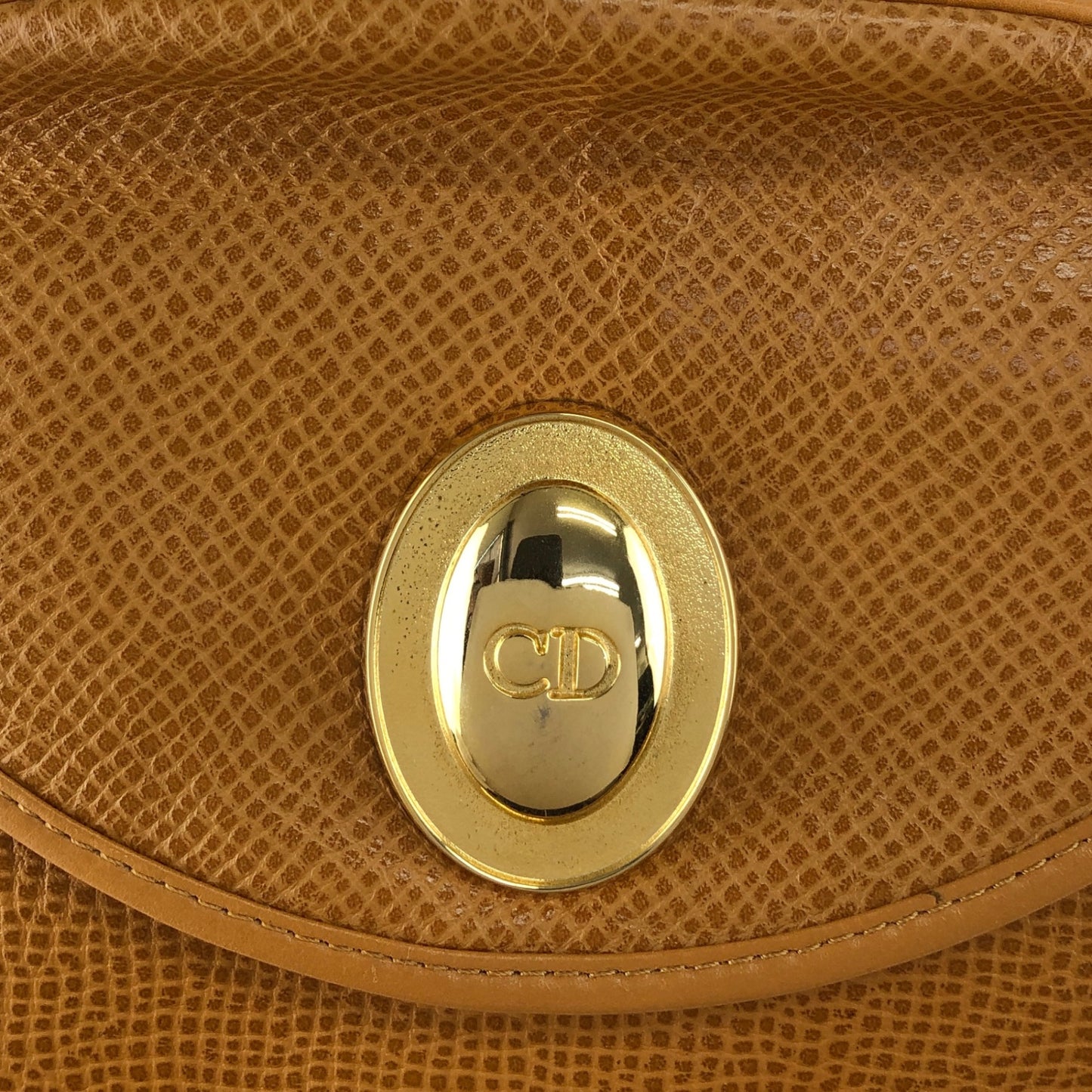 Christian Dior CD Logo Backpack Brown Vintage 43i8tp