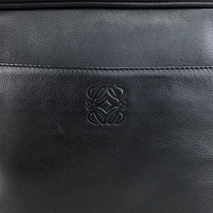 LOEWE Anagram Crossbody Shoulder bag Black Vintage bftpuc