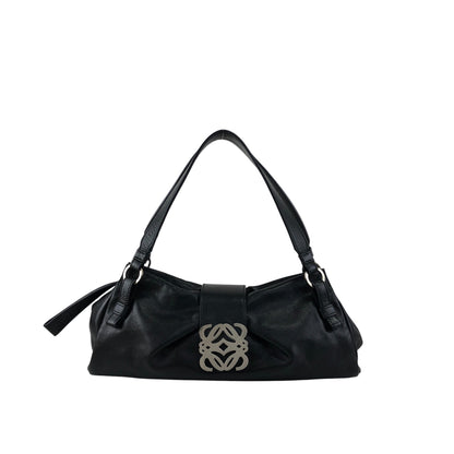 LOEWE Anagram Handbag Black Vintage sf28ij