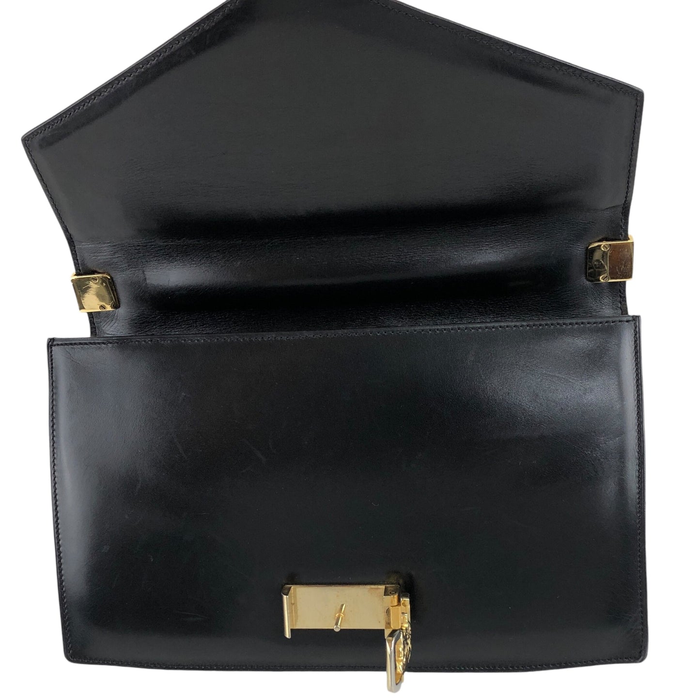 CELINE Horse Carriage Shoulder bag Black Vintage tx4wmy