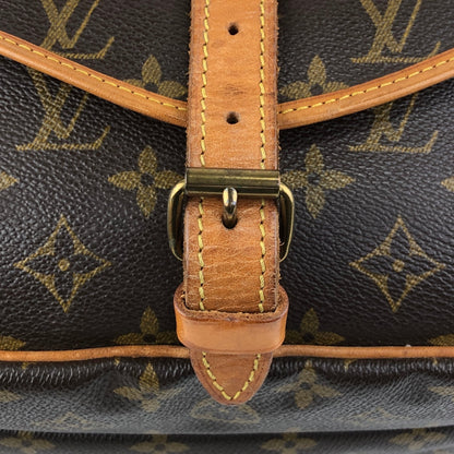 LOUIS VUITTON Monogram Shoulder bag Brown Vintage dzuvmj
