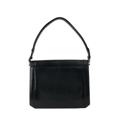 Yves Saint Laurent YSL Logo Shoulder bag Black Vintage m3beni