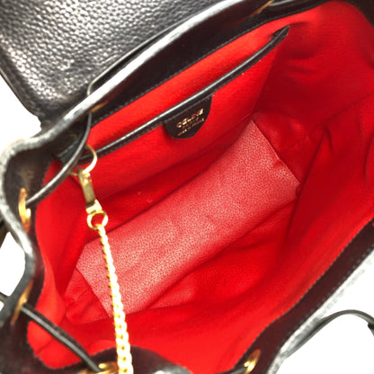 CELINE Toggle Clasp Backpack Black Vintage u7henu