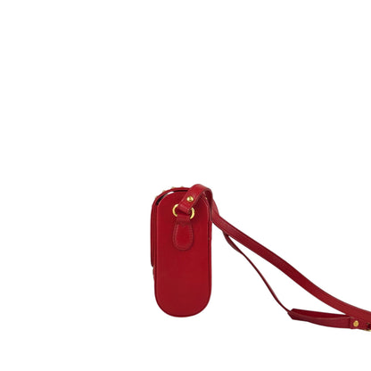 Yves Saint Laurent Heart Motif Small Shoulder bag Red Vintage v286hg