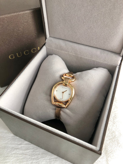 GUCCI Horse Bit Watch Gold Vintage rghnf7