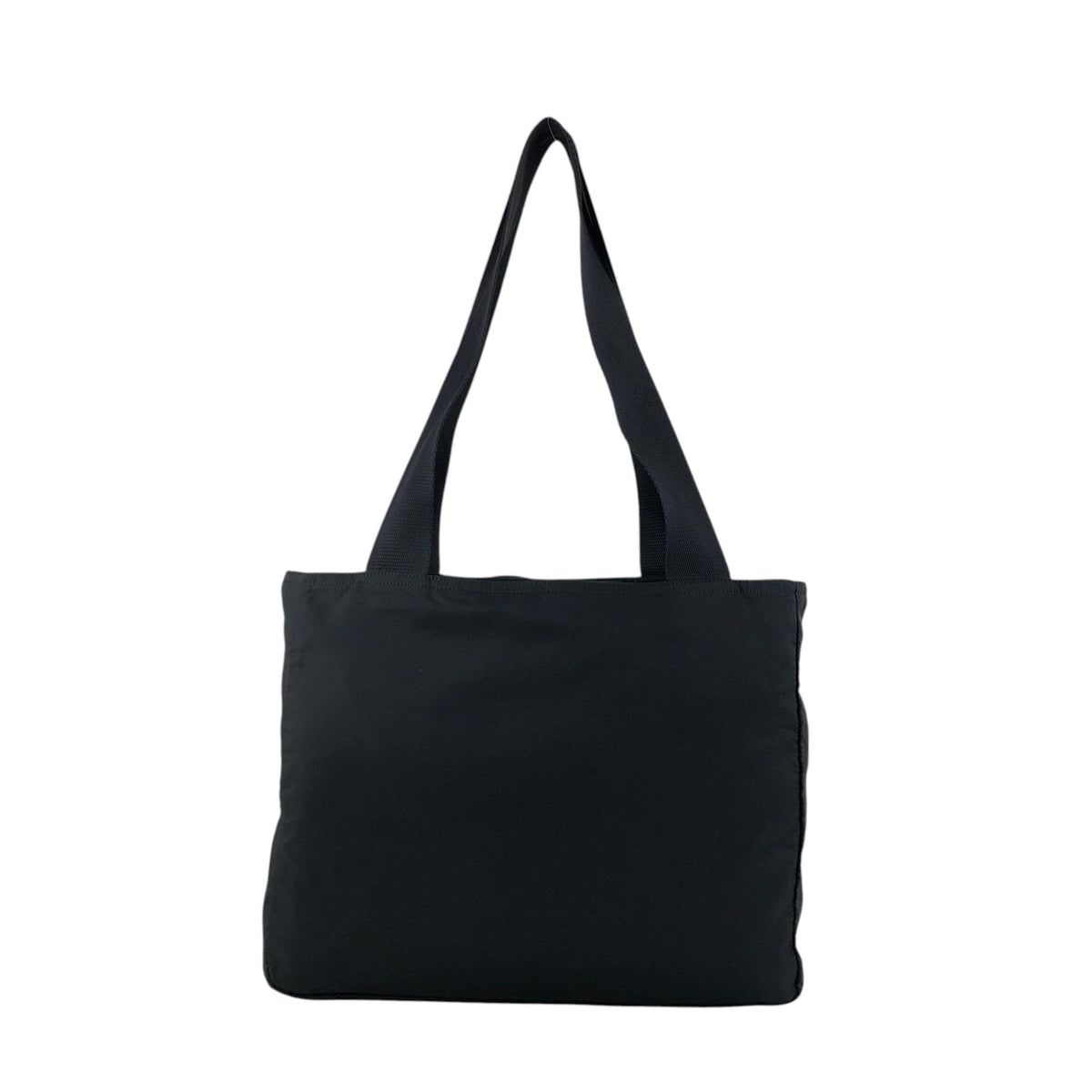 PRADA Tessuto Triangle Logo Totebag Black Vintage hszfkc