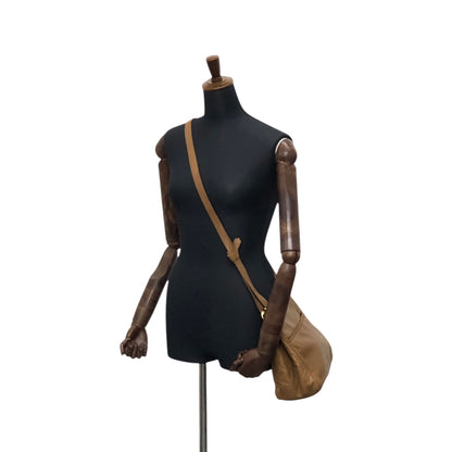 LOEWE Anagram Shoulder bag Brown Vintage hjuexd