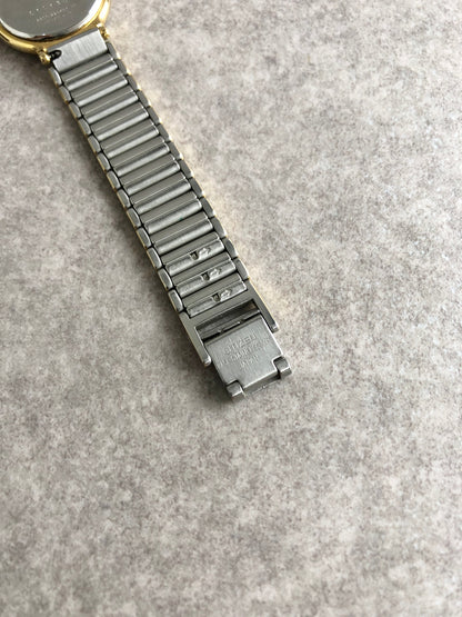 Yves Saint Laurent Analog Quartz Watch Silver Vintage 4wvpcz