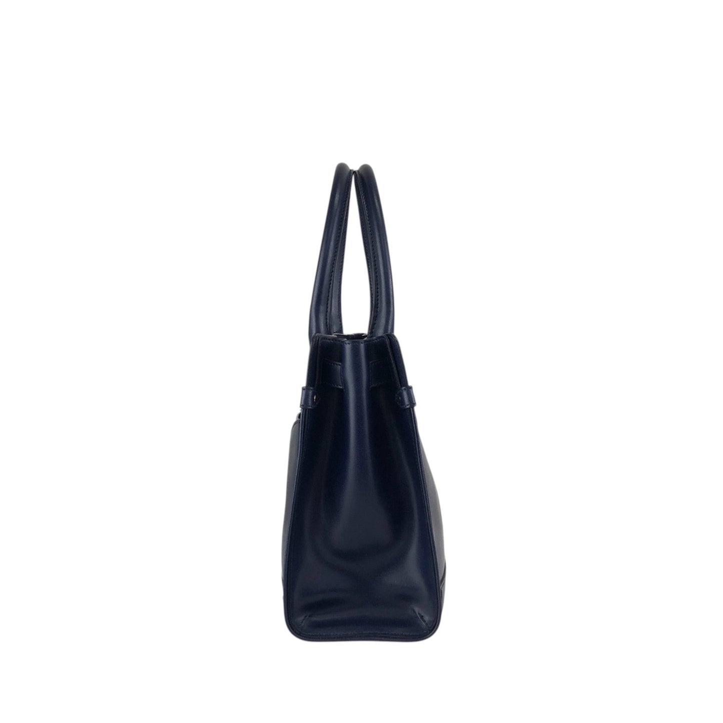 Salvatore Ferragamo Gancini Handbag Totebag Navy Vintage 6faja2