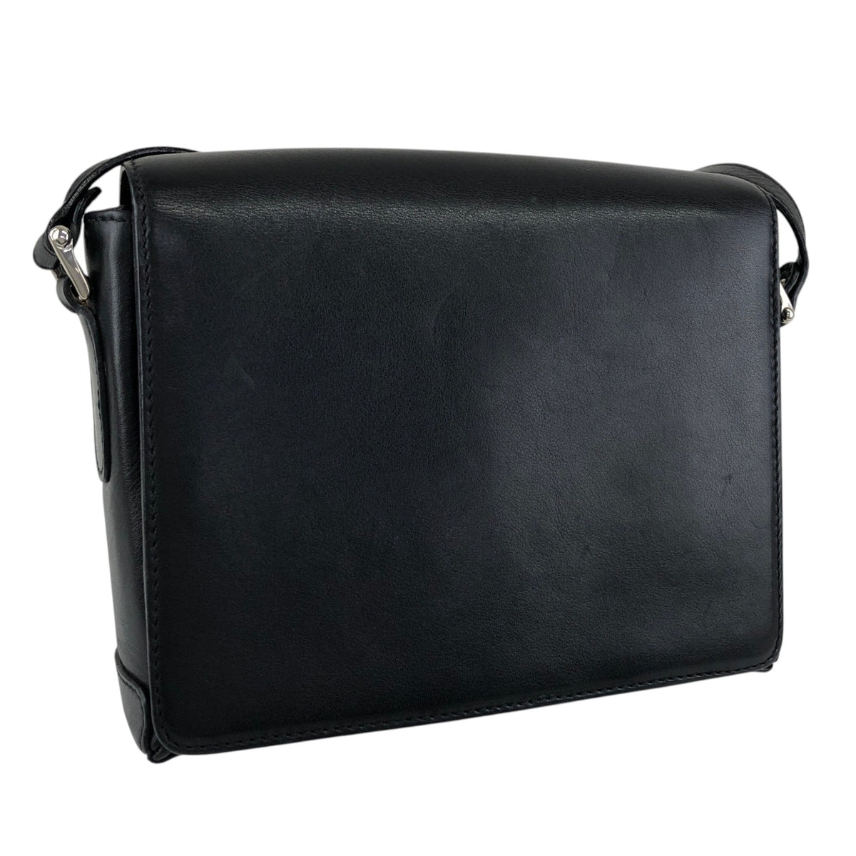 CELINE Gancini Shoulder bag Black Vintage zrwxe4