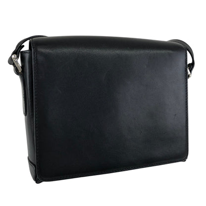 CELINE Gancini Shoulder bag Black Vintage zrwxe4