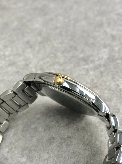Yves Saint Laurent YSL Logo Watch Silver Vintage c6vtx8